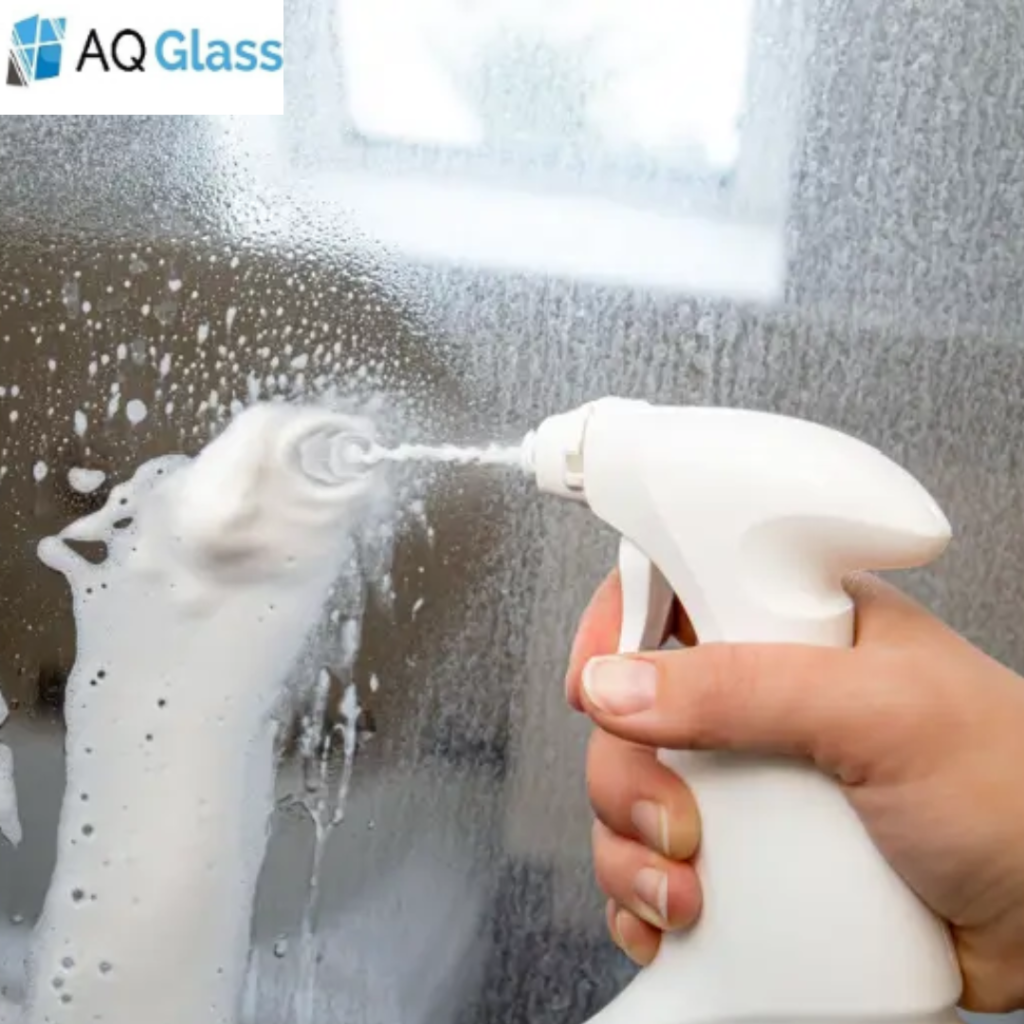 how to clean glass shower doors